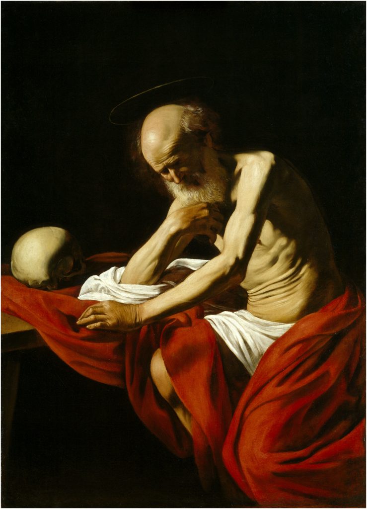 Caravaggio, c. 1605. San Jer�nimo penitente